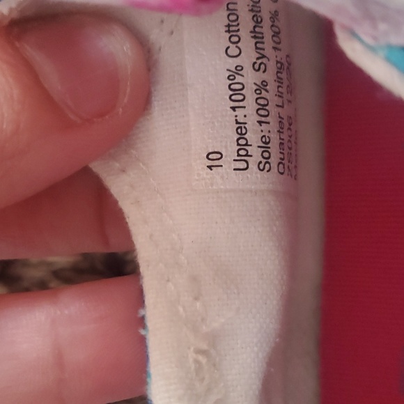 Kids girls size 10 tie dye sneaker shoes - Picture 4 of 6